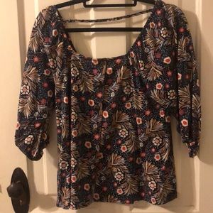 Flowered Print Blouse